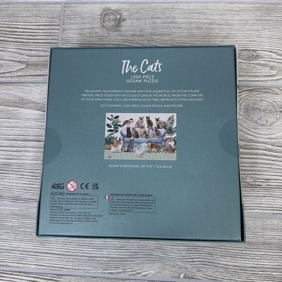 Lot of 2 Cat Jigsaw Puzzles, Kitty Throne 500 Pcs & The Cats 1000 Pcs NEW SEALED - Picture 6 of 6